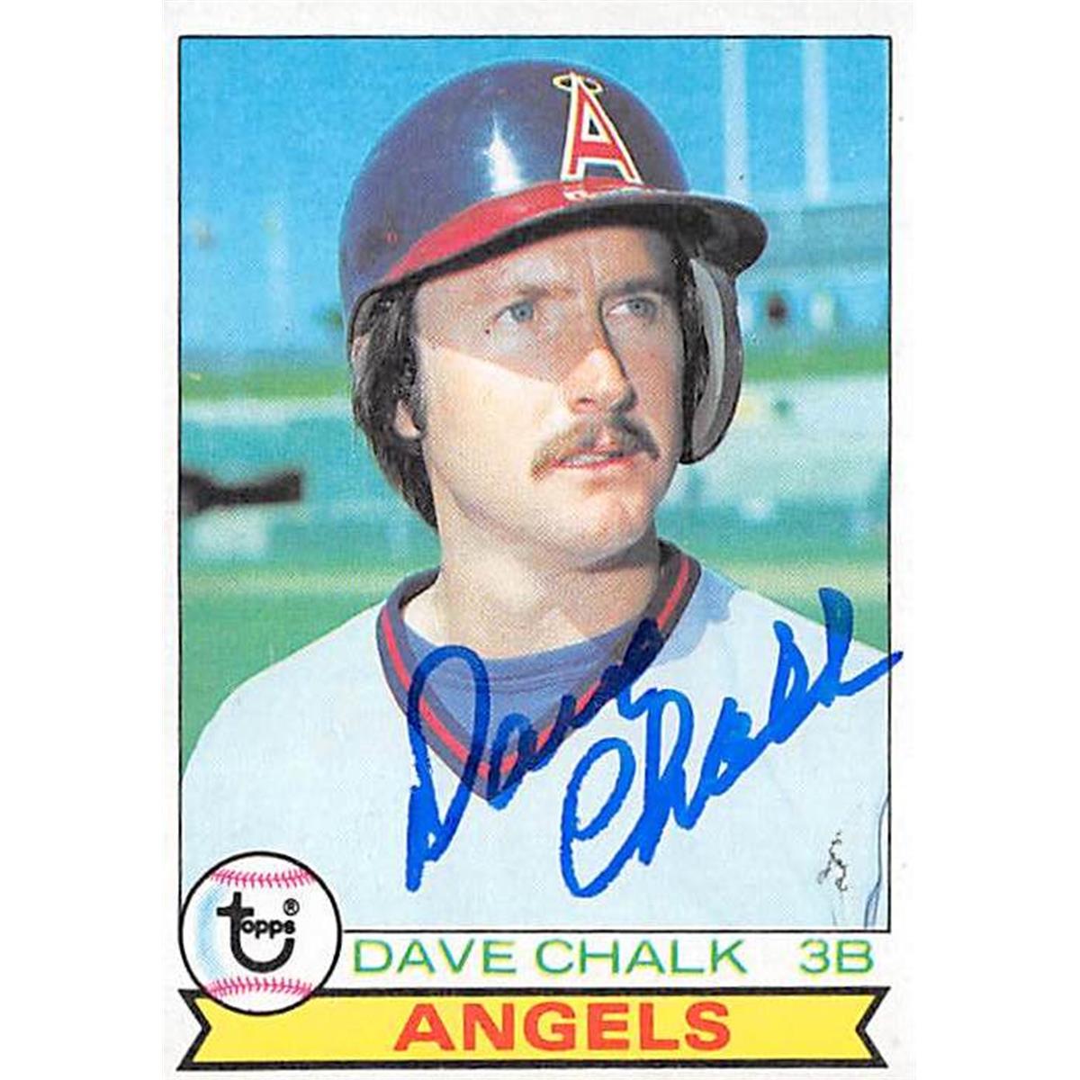 Picture of Autograph Warehouse 365634 Dave Chalk Autographed Baseball Card - 1979 Topps-682