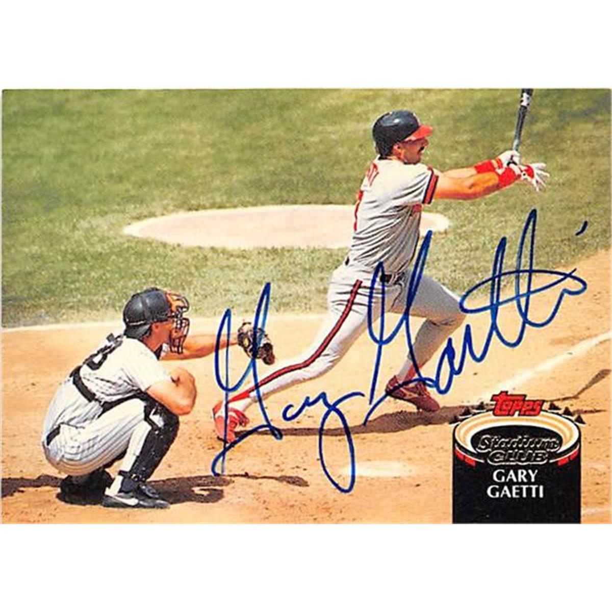 Picture of Autograph Warehouse 365820 Gary Gaetti Autographed Baseball Card - 1992 Topps Stadium Club-436