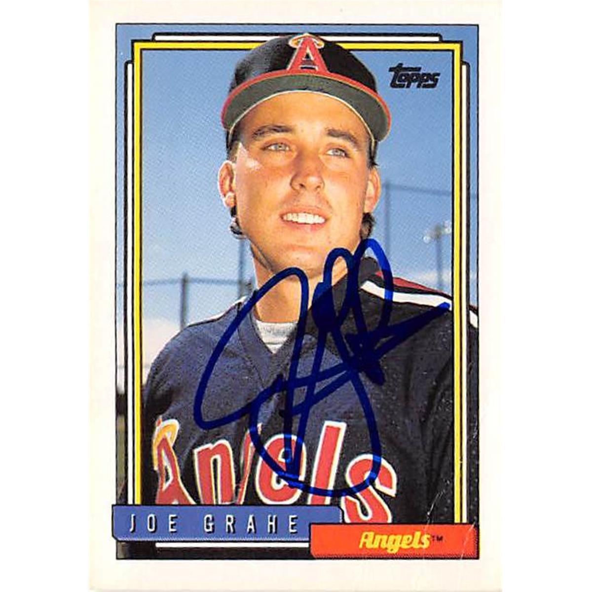 Picture of Autograph Warehouse 365840 Joe Grahe Autographed Baseball Card - 1992 Topps-496
