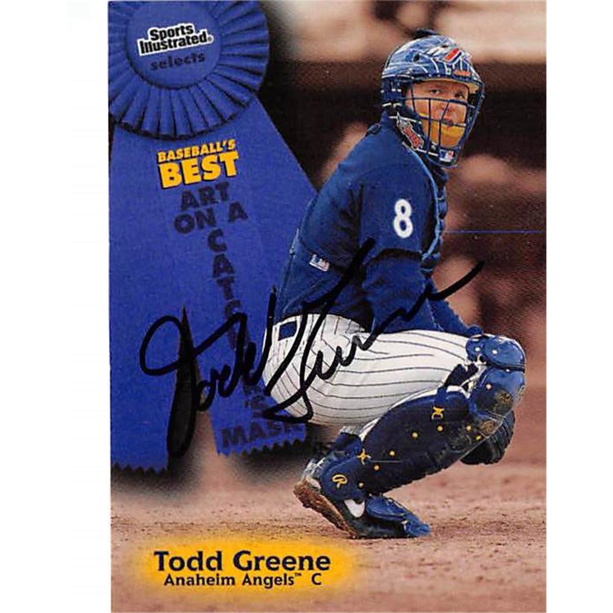 365858 Todd Greene Autographed Baseball Card - 1998 Fleer-146