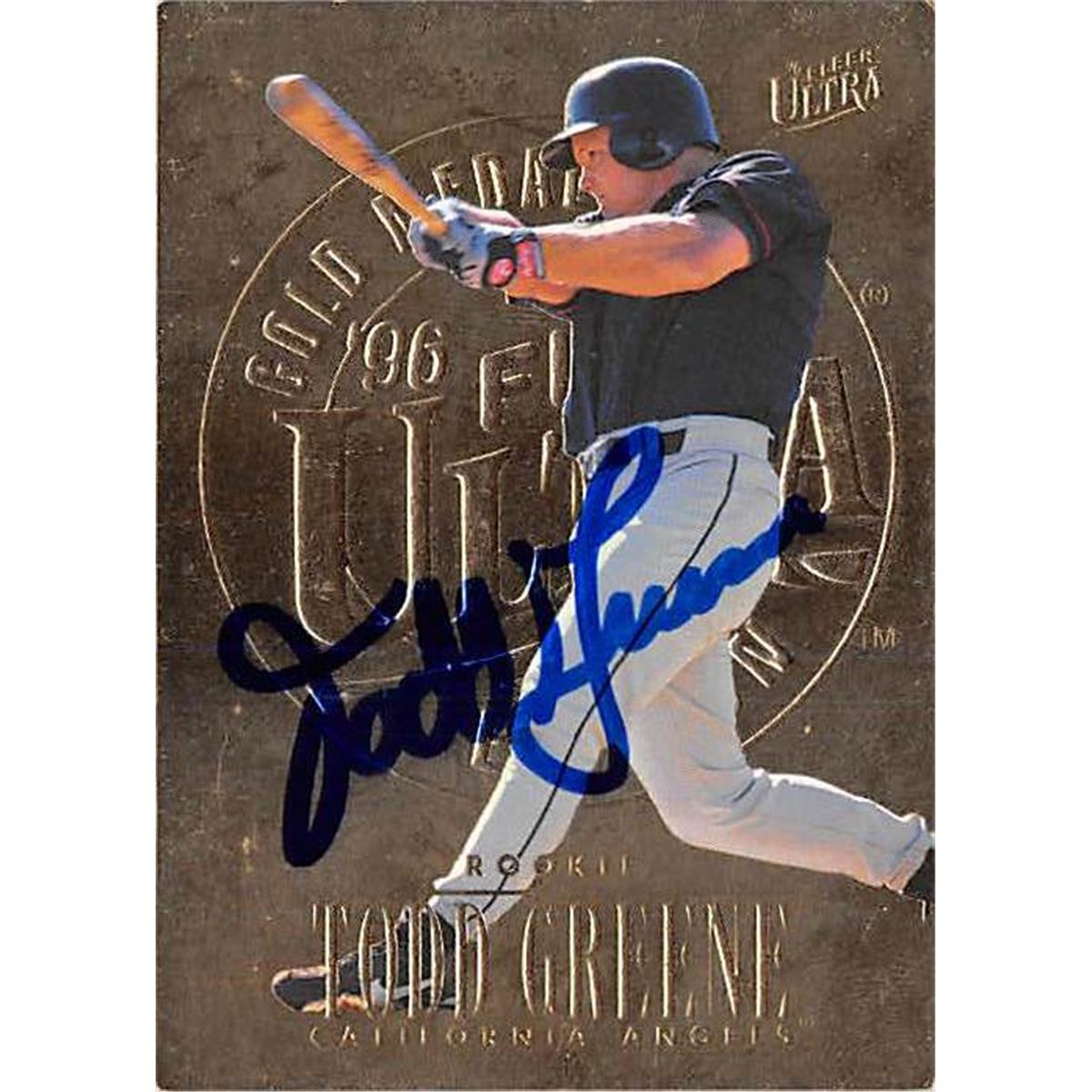 Picture of Autograph Warehouse 365863 Todd Greene Autographed Baseball Card - 1996 Fleer Ultra-325