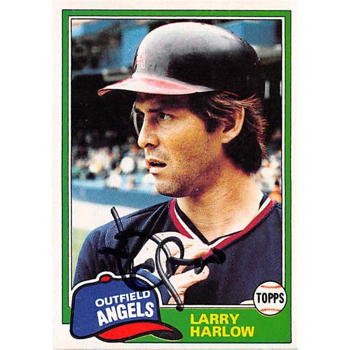 365911 Larry Harlow Autographed Baseball Card - 1981 Topps-121