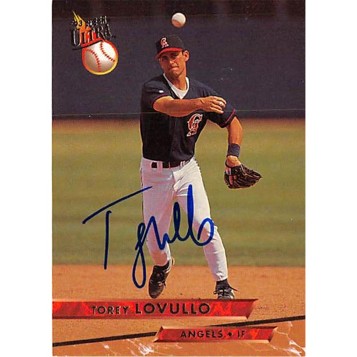 365981 Torey Lovullo Autographed Baseball Card - 1993 Fleer Ultra-521