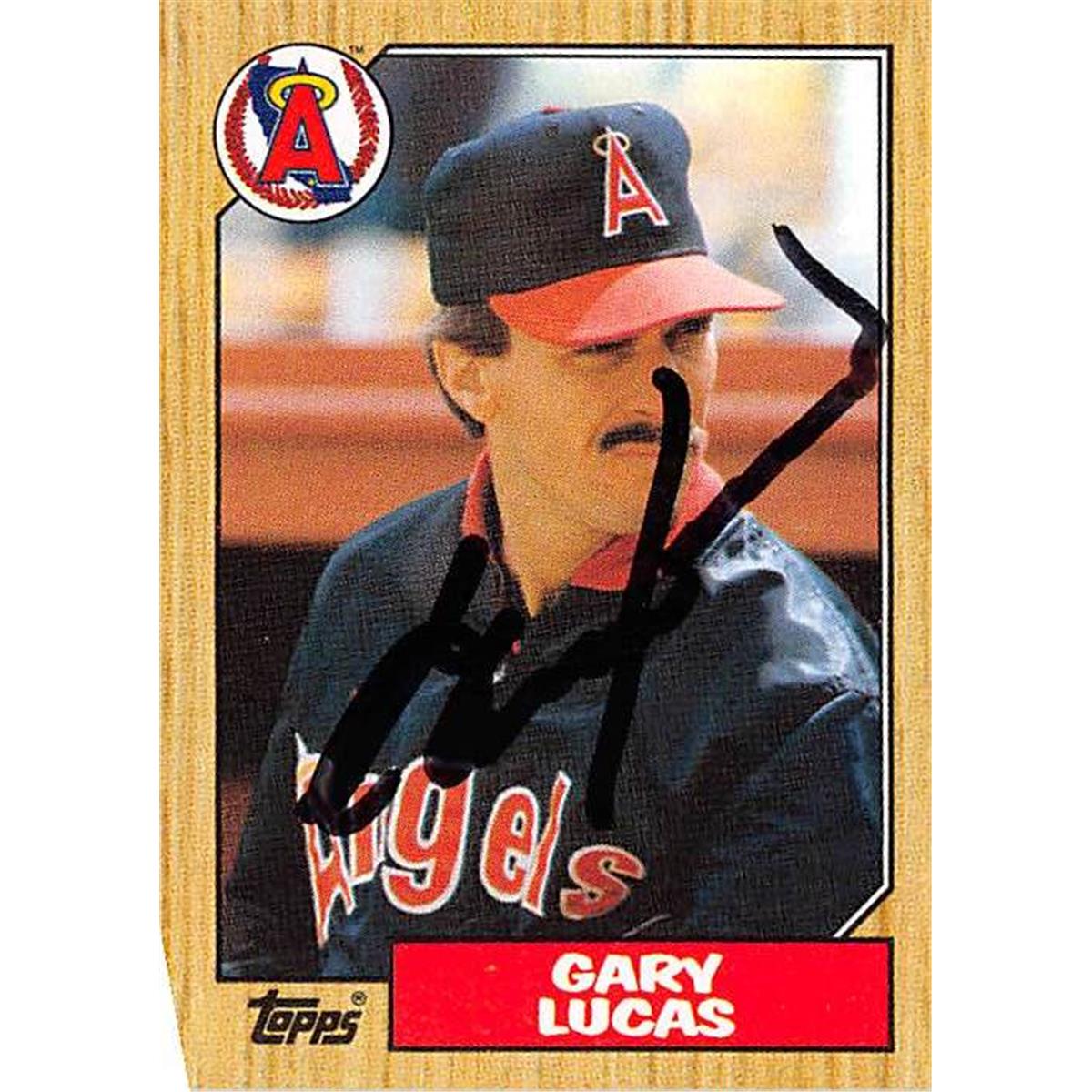 Picture of Autograph Warehouse 365994 Gary Lucas Autographed Baseball Card - 1987 Topps-696