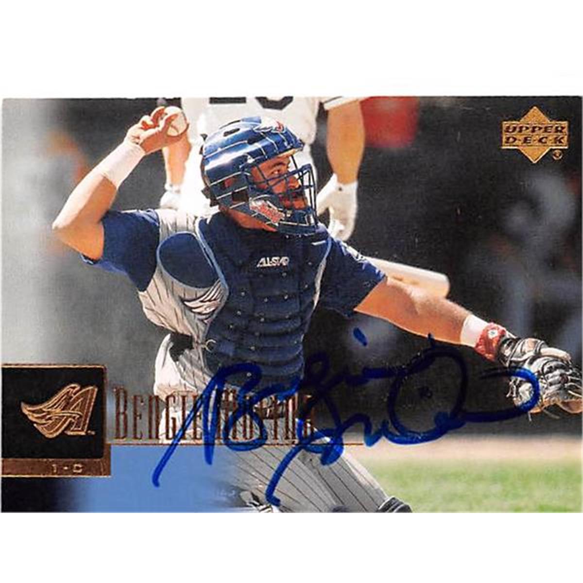 Picture of Autograph Warehouse 366060 Bengie Molina Autographed Baseball Card - 2001 Upper Deck-52