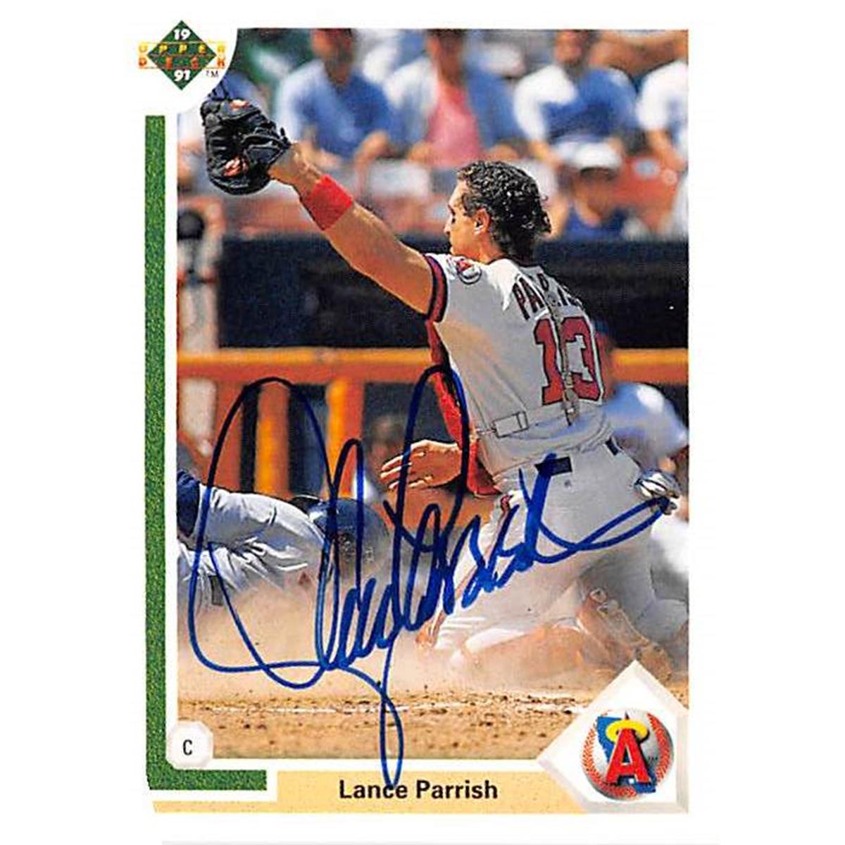 Picture of Autograph Warehouse 366109 Lance Parrish Autographed Baseball Card - 1991 Upper Deck-552
