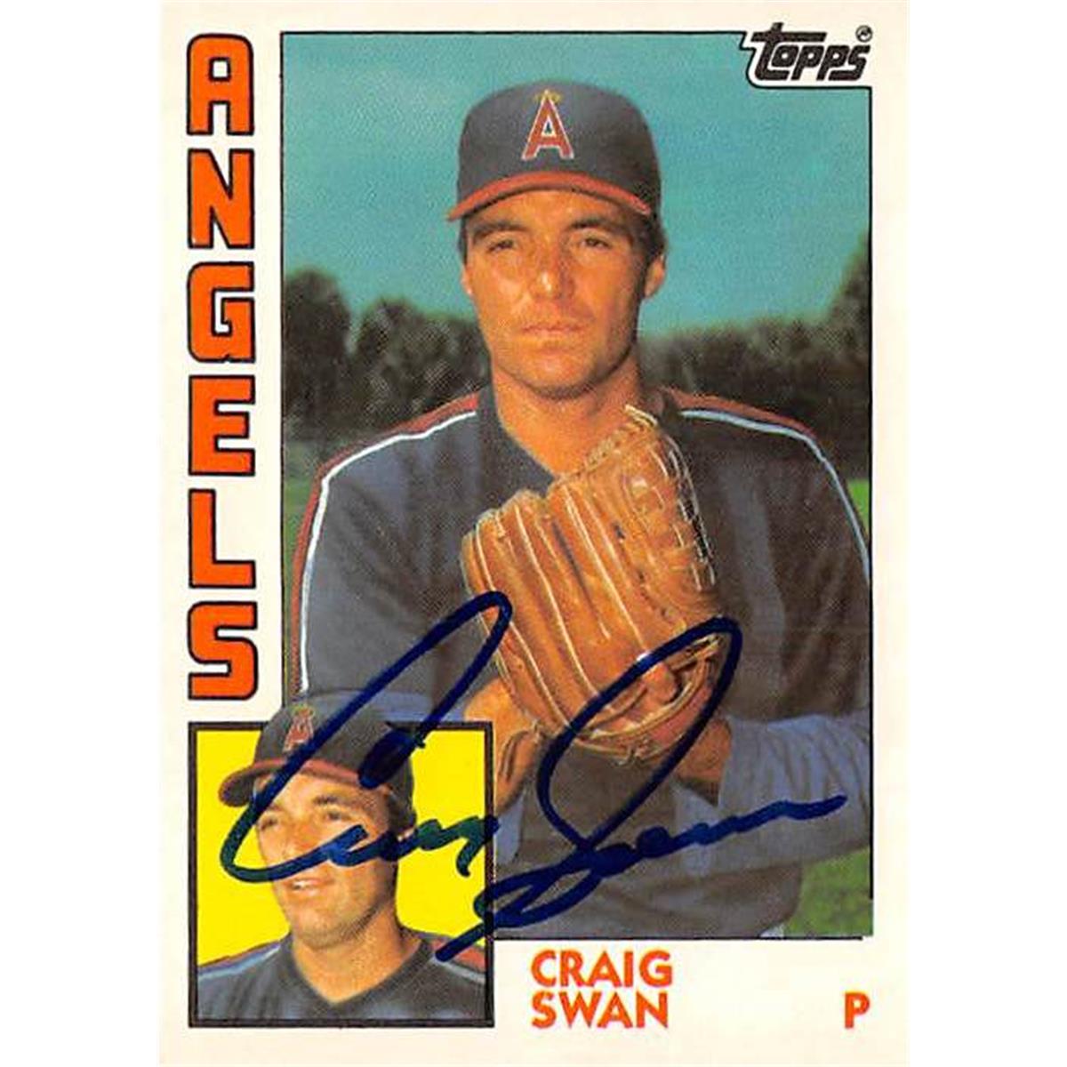 Picture of Autograph Warehouse 366226 Craig Swan Autographed Baseball Card - 1984 Topps-118T