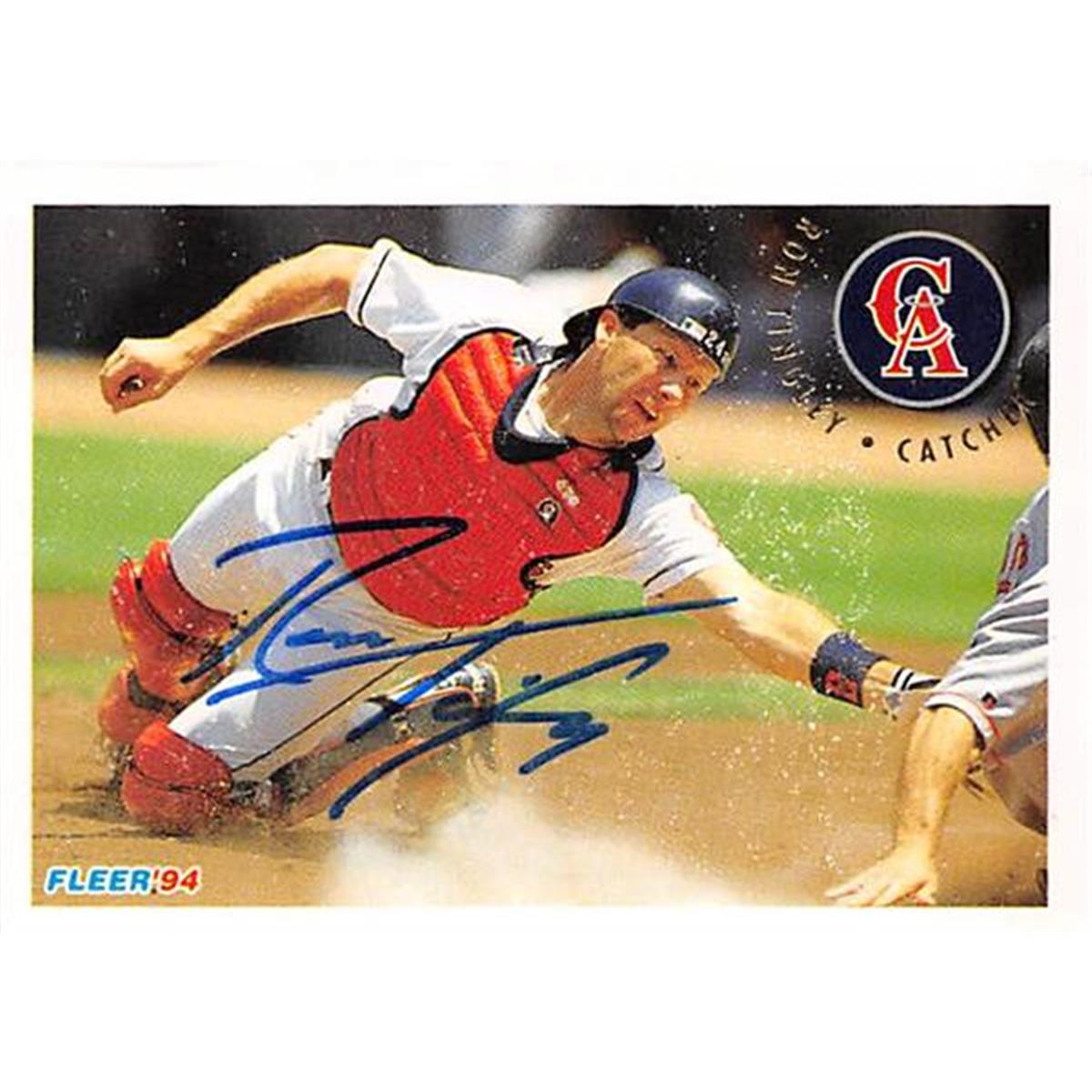 Picture of Autograph Warehouse 366324 Ron Tingley Autographed Baseball Card - 1994 Fleer-71