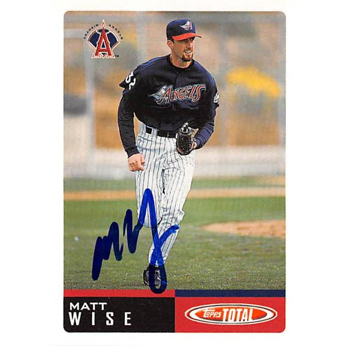 Picture of Autograph Warehouse 366358 Matt Wise Autographed Baseball Card - 2002 Topps Total-78