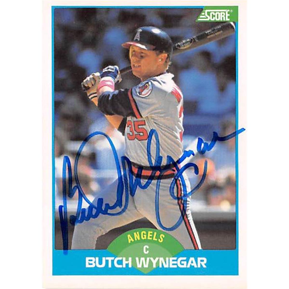 Picture of Autograph Warehouse 366379 Butch Wynegar Autographed Baseball Card - 1989 Score-140