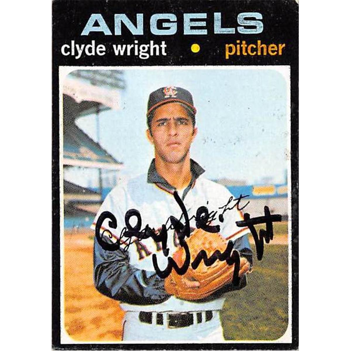 Picture of Autograph Warehouse 366382 Clyde Wright Autographed Baseball Card - 1971 Topps-240
