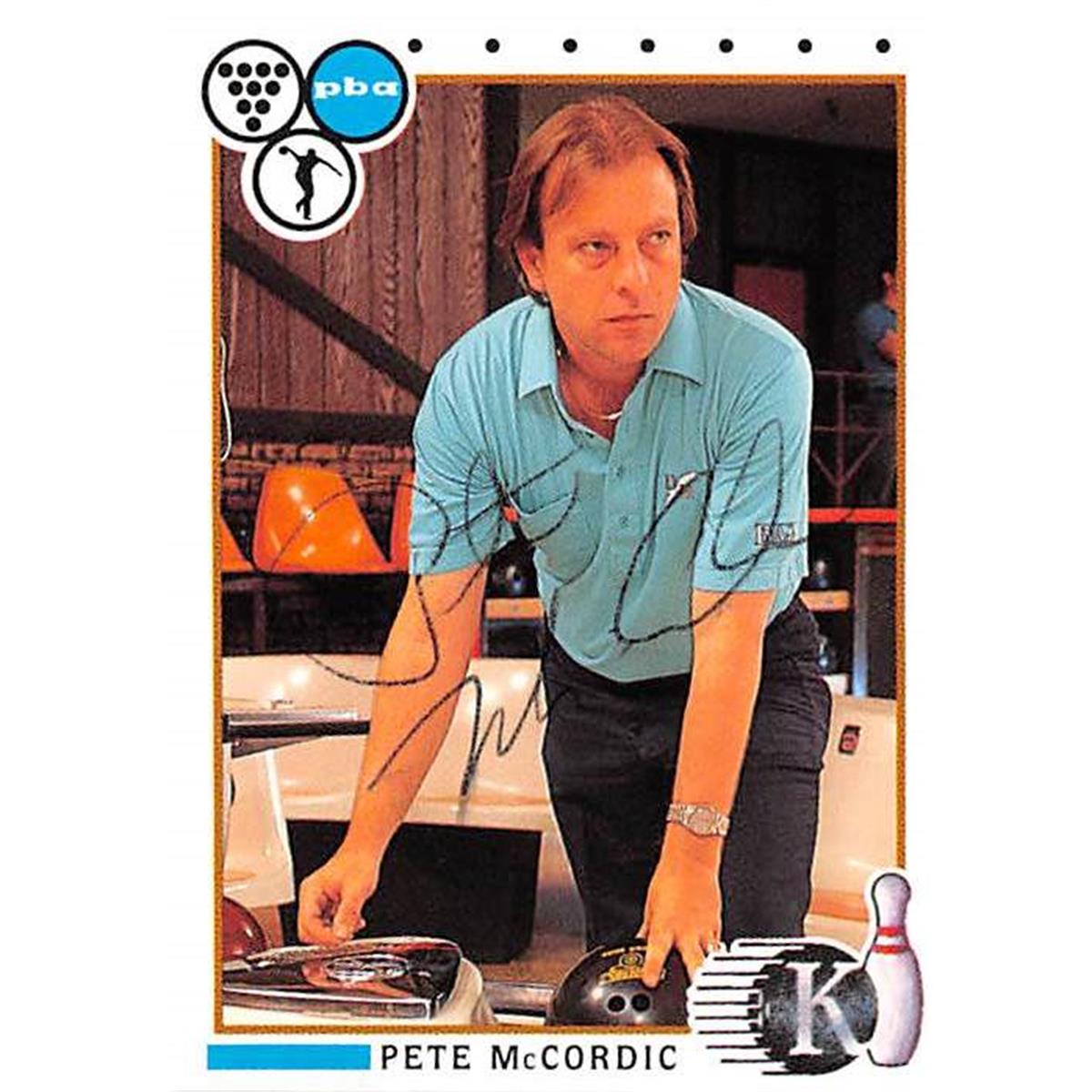 Picture of Autograph Warehouse 366737 Pete Mccordic Autographed Trading Card - 1990 Kingpins-43