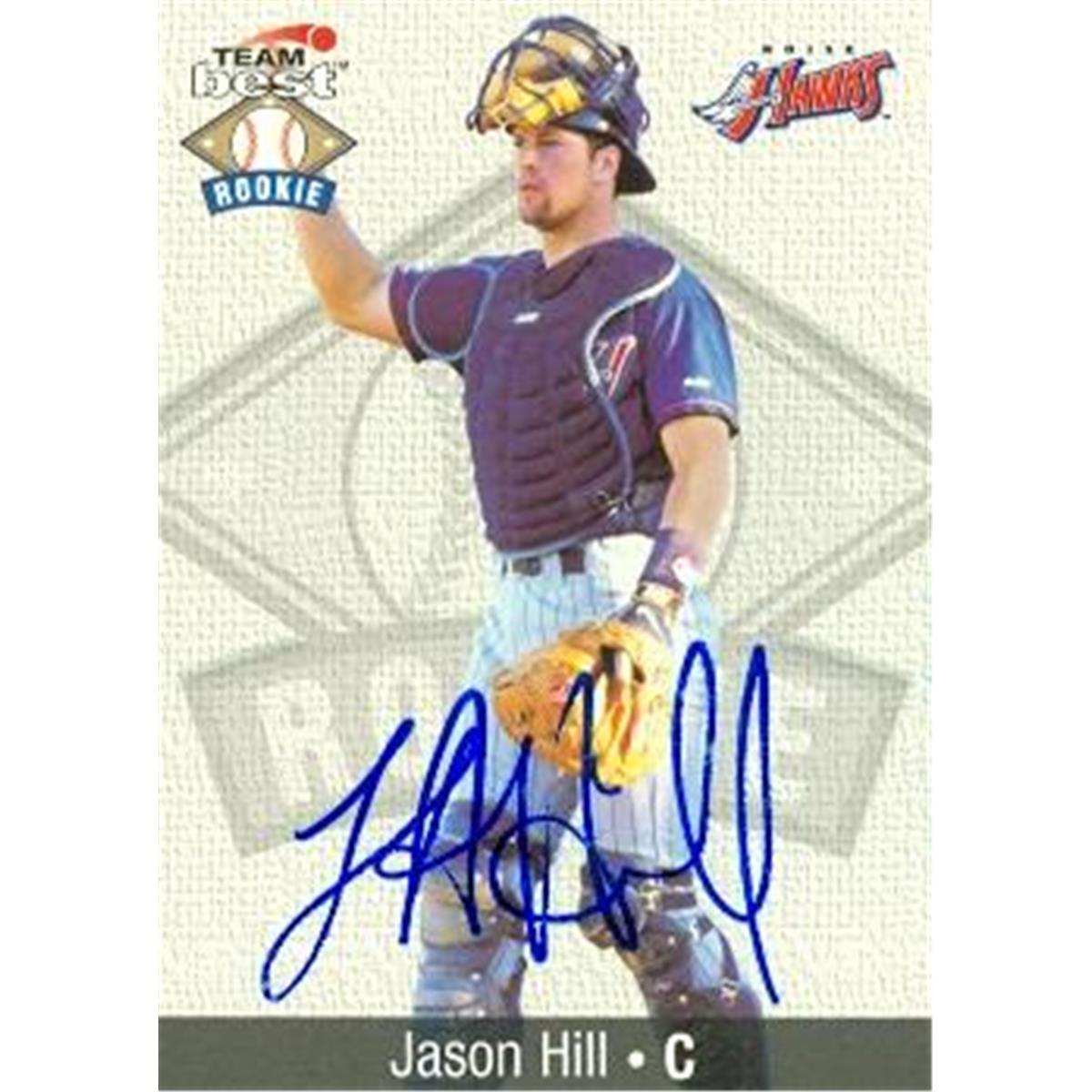 Picture of Autograph Warehouse 365432 Jason Hill Autographed Baseball Card - 1999 Team Best-35 Rookie