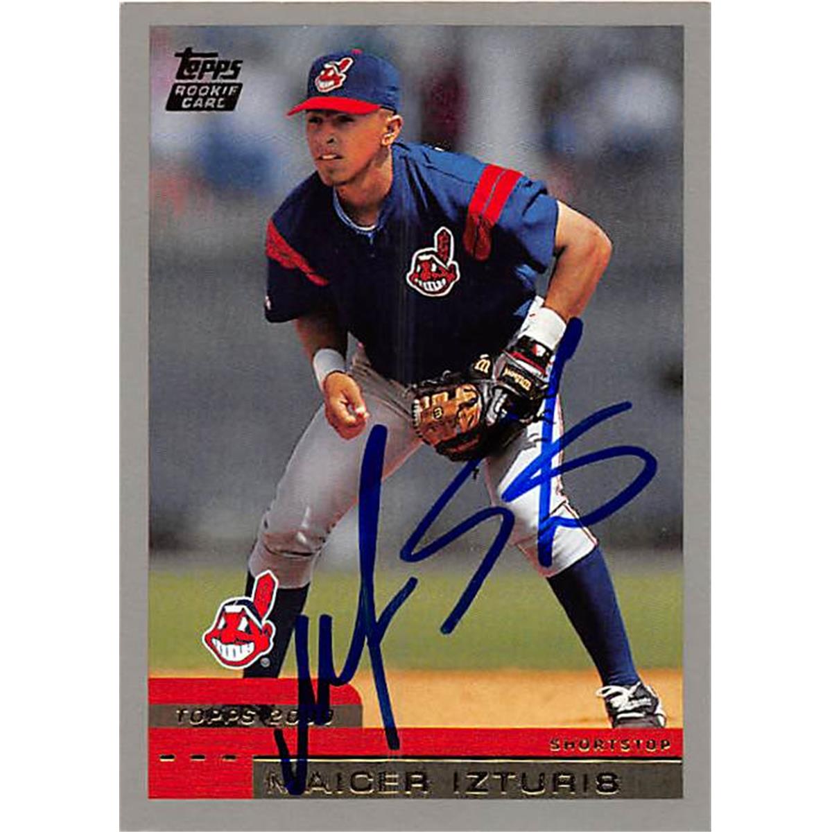 Picture of Autograph Warehouse 365434 Maicer Izturis Autographed Baseball Card - 2000 Topps-T26 Rookie