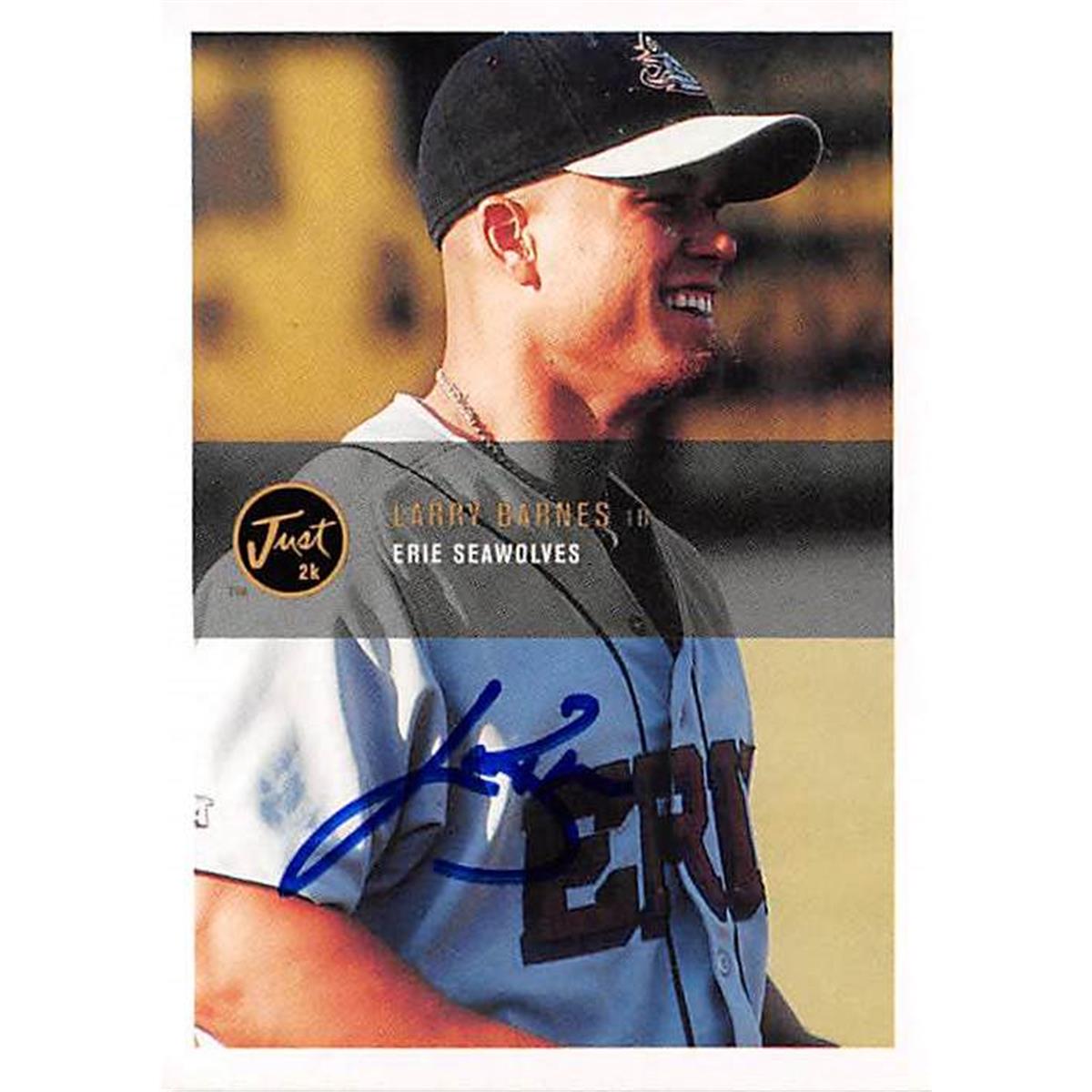 Picture of Autograph Warehouse 365599 Larry Barnes Autographed Baseball Card - 2000 Just Minors-7