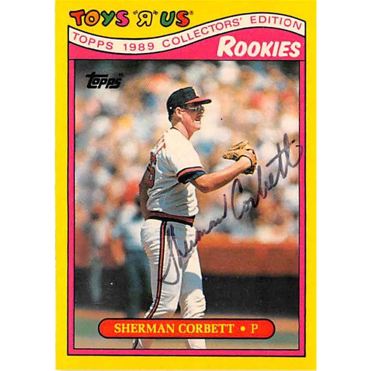 Picture of Autograph Warehouse 365611 Sherman Corbett Autographed Baseball Card - 1989 Topps Toys R Us Rookies-6