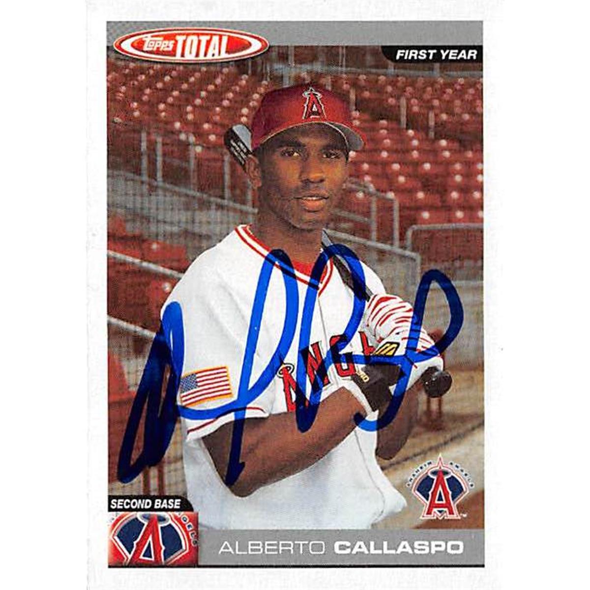 Picture of Autograph Warehouse 365620 Alberto Callaspo Autographed Baseball Card - 2004 Topps Total-784