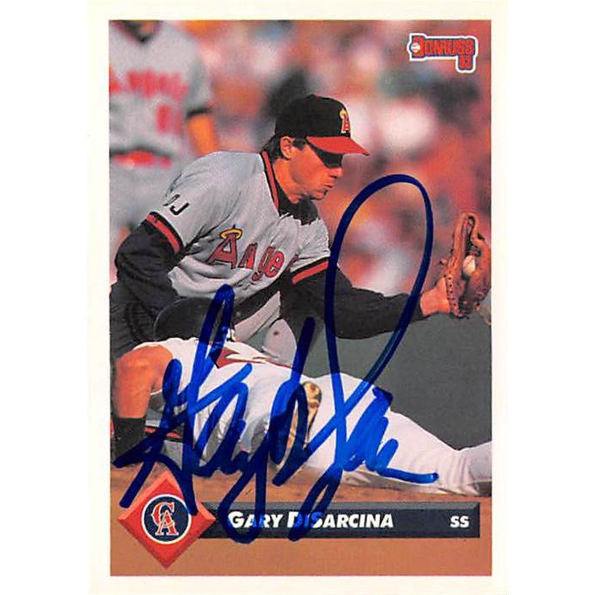 Picture of Autograph Warehouse 365690 Gary Disarcina Autographed Baseball Card - 1993 Donruss-121