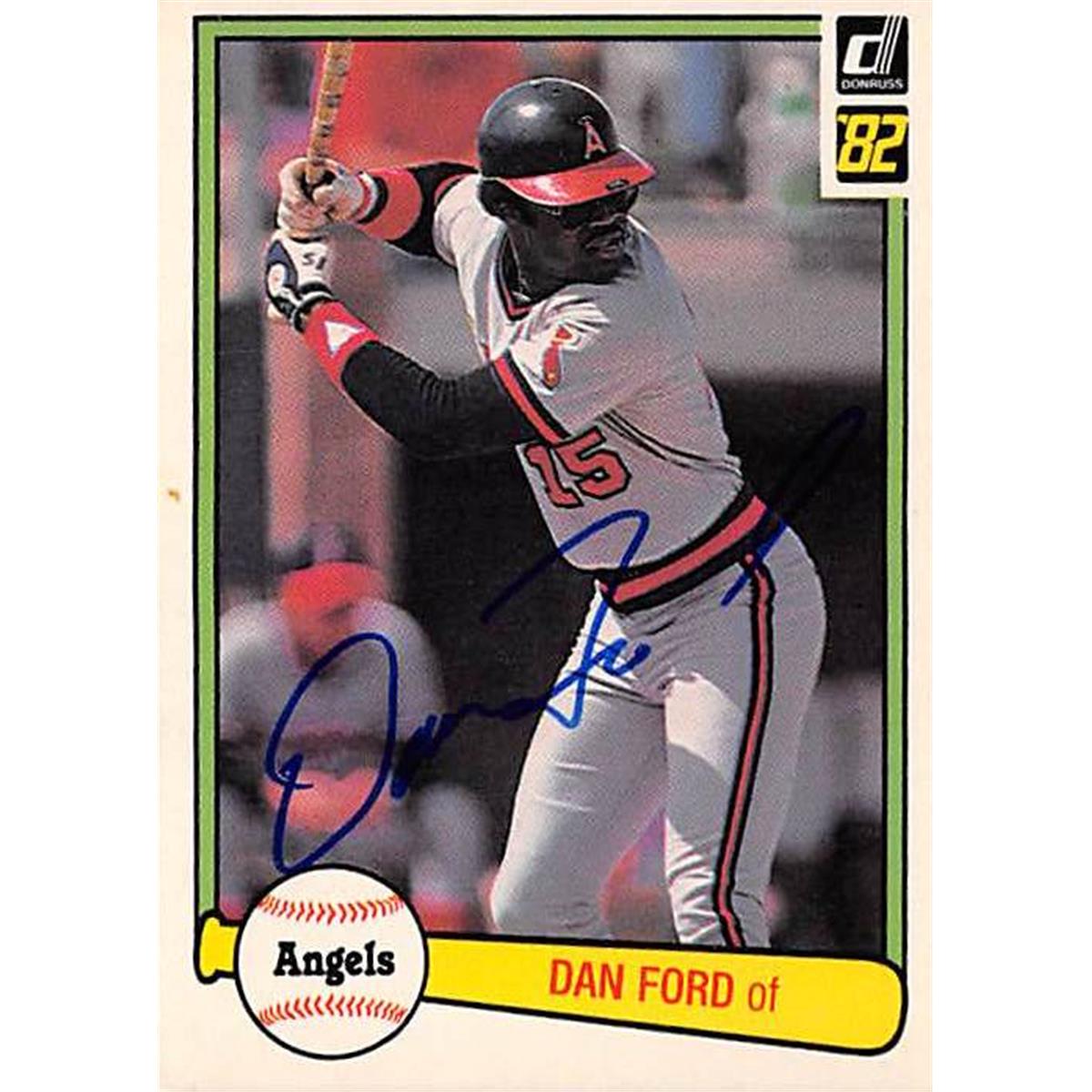 365773 Dan Ford Autographed Baseball Card - 1982 Donruss-489