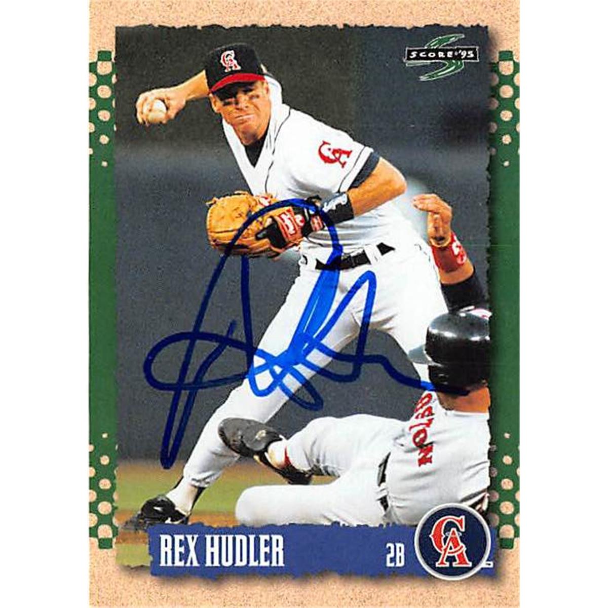 Picture of Autograph Warehouse 365893 Rex Hudler Autographed Baseball Card - 1995 Score-66
