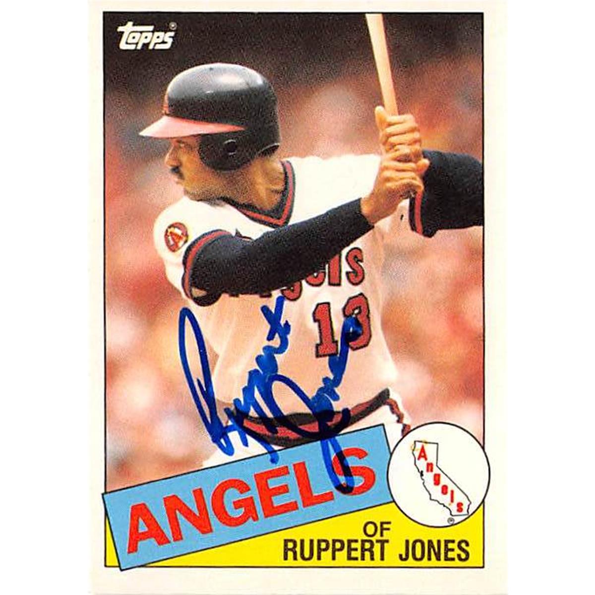 Picture of Autograph Warehouse 365937 Ruppert Jones Autographed Baseball Card - 1985 Topps-65T
