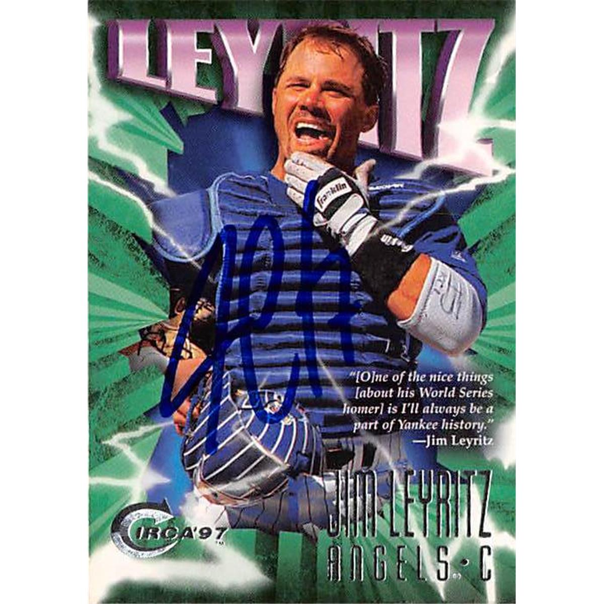 Picture of Autograph Warehouse 365991 Jim Leyritz Autographed Baseball Card - 1997 Fleer Circa-353
