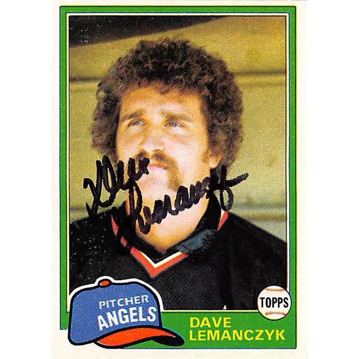 Picture of Autograph Warehouse 365997 Dave Lemanczyk Autographed Baseball Card - 1981 Topps-391