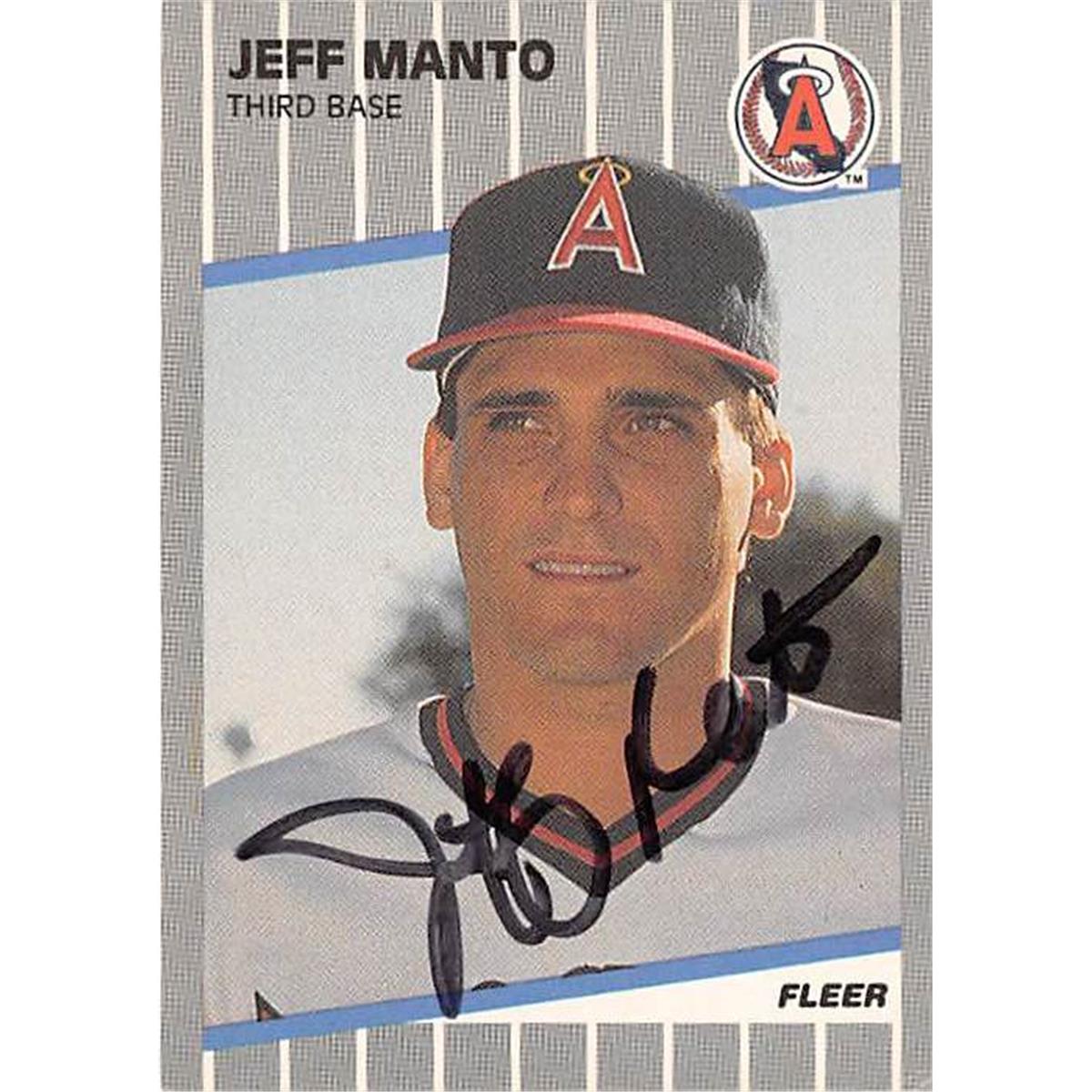 Picture of Autograph Warehouse 366007 Jeff Manto Autographed Baseball Card - 1989 Fleer-U13
