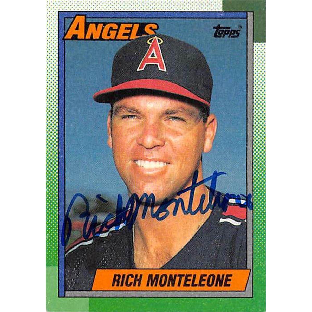 Picture of Autograph Warehouse 366044 Rich Monteleone Autographed Baseball Card - 1990 Topps-99