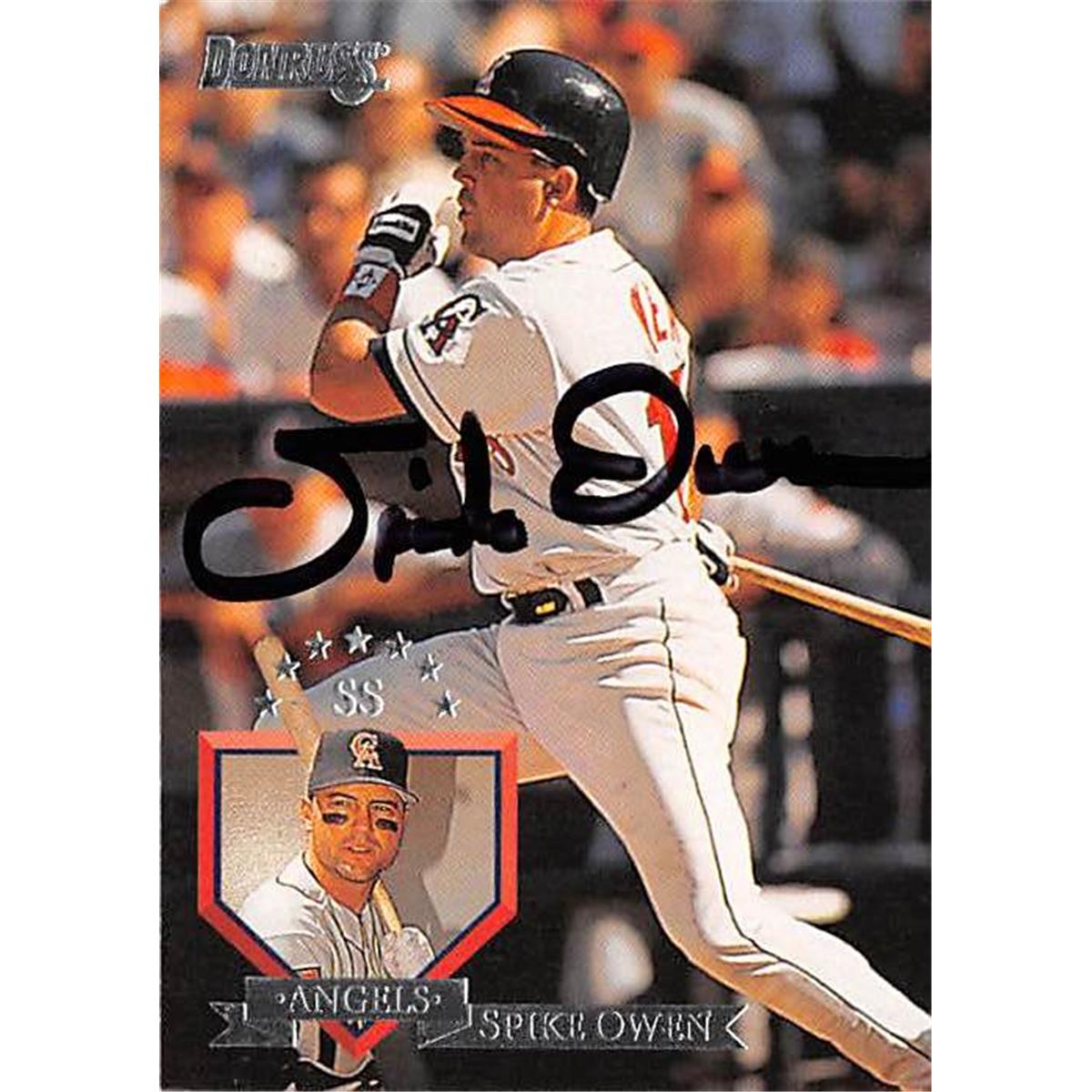 Picture of Autograph Warehouse 366107 Spike Owen Autographed Baseball Card - 1995 Donruss-32