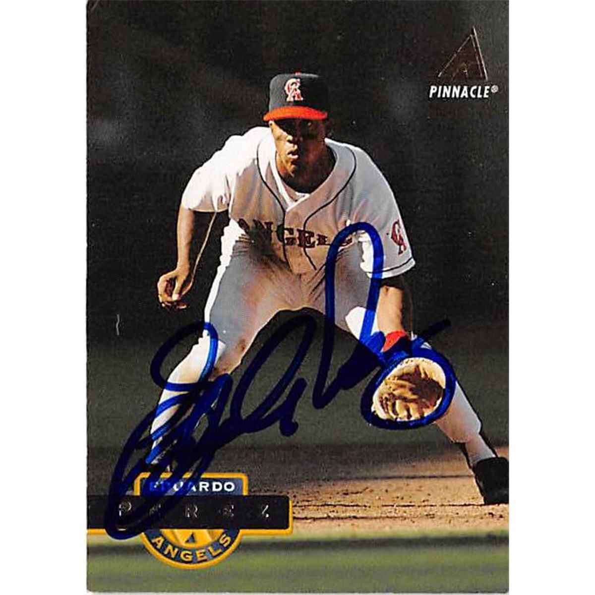 Picture of Autograph Warehouse 366133 Eduardo Perez Autographed Baseball Card - 1994 Pinnacle-202