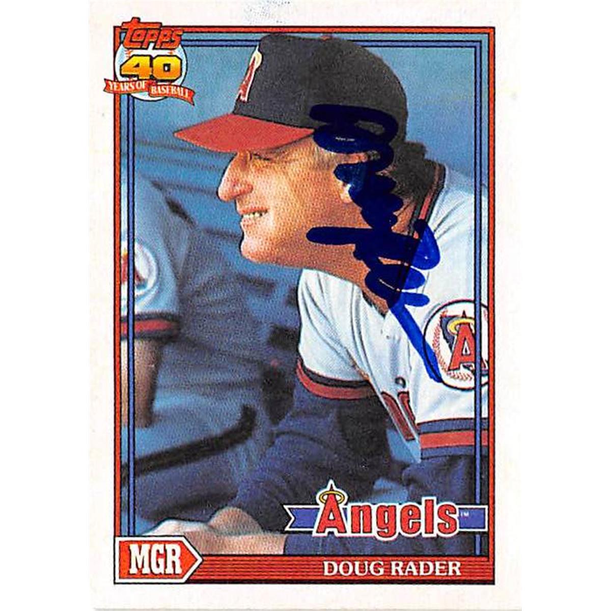 Picture of Autograph Warehouse 366184 Doug Rader Autographed Baseball Card - 1991 Topps-231