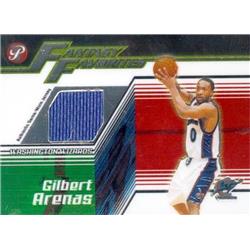 Picture of Autograph Warehouse 409134 Gilbert Arenas Player Worn Jersey Patch Basketball Card - Washington Wizards 2004 Topps Fantasy Favorites No.FFGA