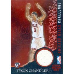 Picture of Autograph Warehouse 409143 Tyson Chandler Player Worn Jersey Patch Basketball Card - Chicago Bulls 2003 Topps Rookie Challenge No.PCTC