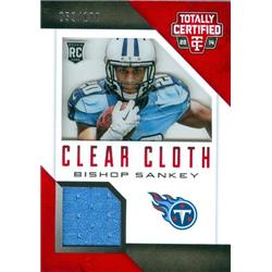 Picture of Autograph Warehouse 409201 Bishop Sankey Player Worn Jersey Patch Football Card - Tennessee Titans 2014 Panini Totally Certified Clear Cloth No.RCCBS LE52-100