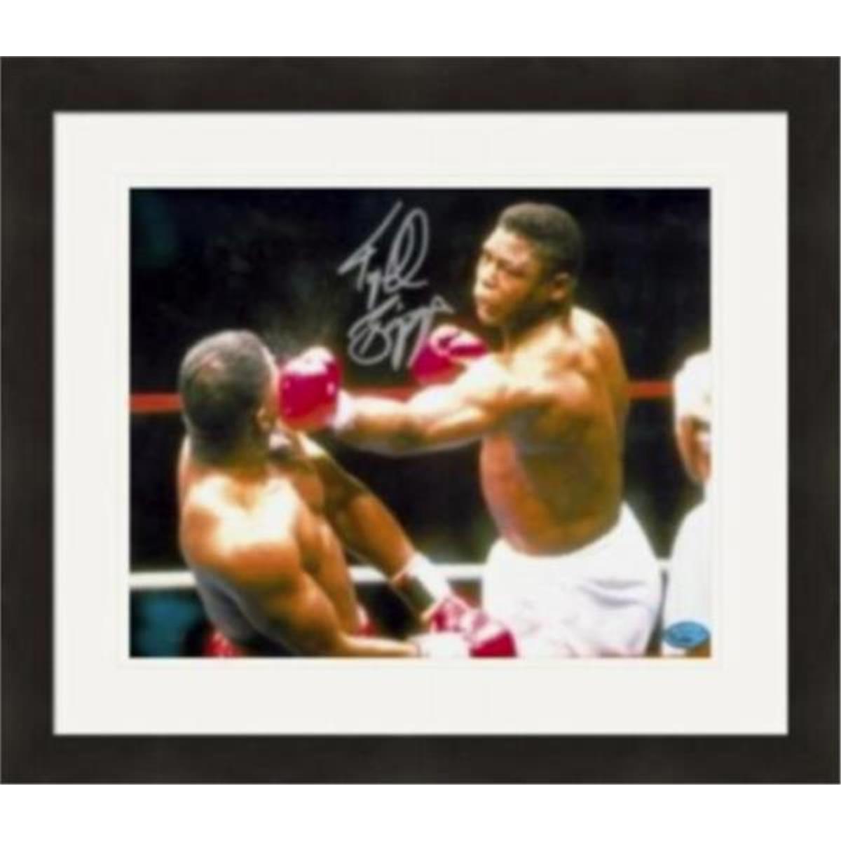 409842 8 x 10 in. Tyrell Biggs Autographed Matted & Framed Photo - Boxer