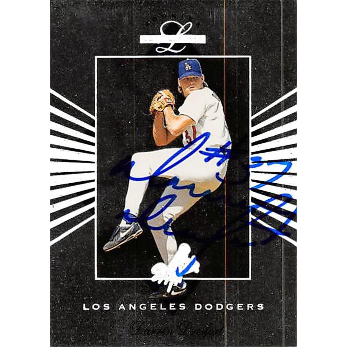 377130 Darren Dreifort Autographed Baseball Card - Los Angeles Dodgers, SC 1994 Leaf Limited Rookies No.59