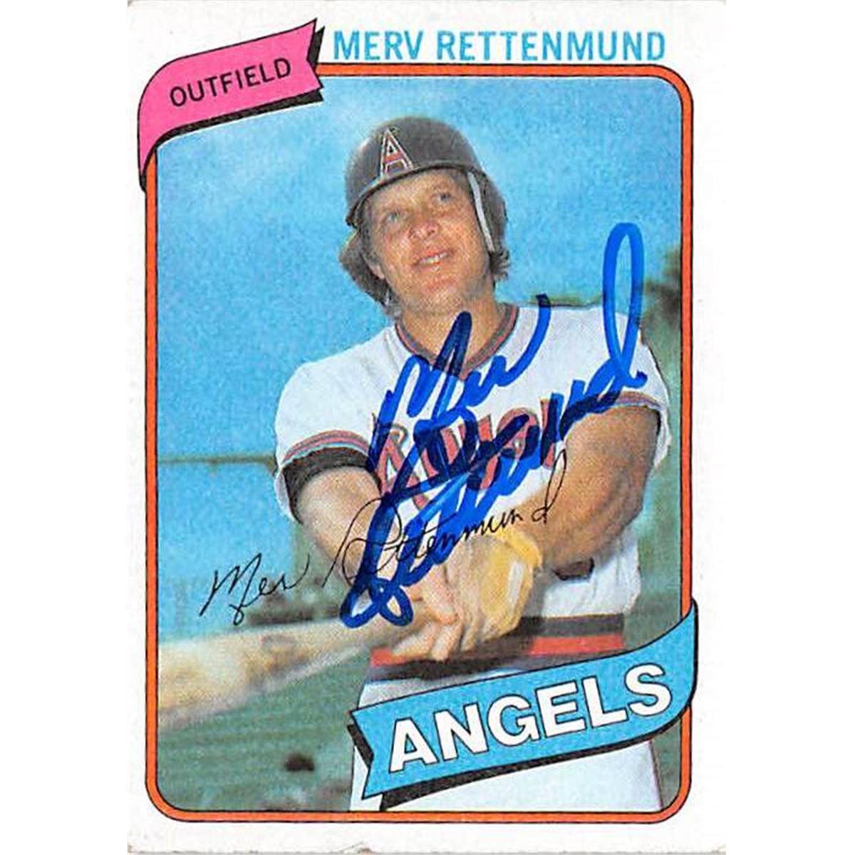 Picture of Autograph Warehouse 366195 Merv Rettenmund Autographed Baseball Card - California Angels 1980 Topps No.402