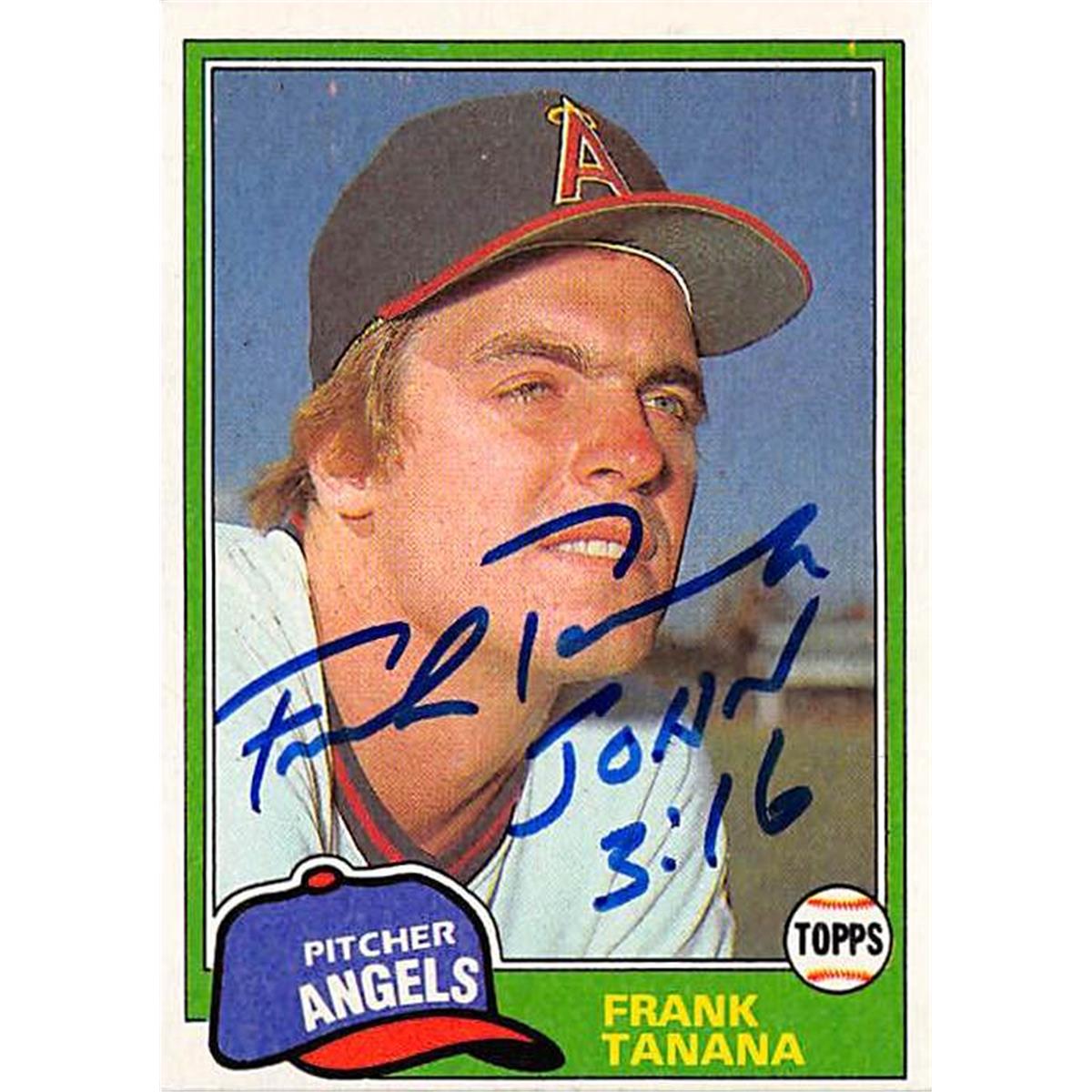 Picture of Autograph Warehouse 366312 Frank Tanana Autographed Baseball Card - California Angels 1981 Topps No.369