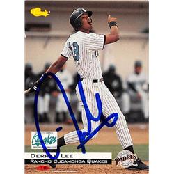 Picture of Autograph Warehouse 366486 Derrek Lee Autographed Baseball Card - Rancho Cucamonga Quakes&#44; Padres 1994 Classic Minor League Rookie No.130