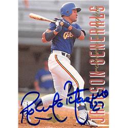 Picture of Autograph Warehouse 366518 Roberto Petagine Autographed Baseball Card - Jackson Generals 1994 Classic Best Gold Minor League Rookie No.100