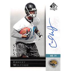 Picture of Autograph Warehouse 366574 Ernest Wilford Autographed Football Card - Jacksonville Jaguars 2004 Upper Deck Scripts No.SSEW Rookie