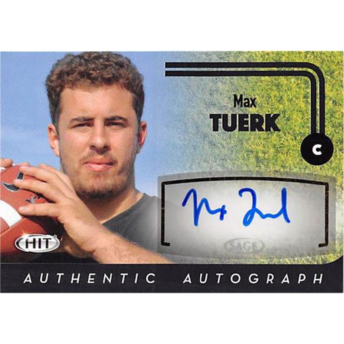 Picture of Autograph Warehouse 377200 Max Tuerk Autographed Football Card - USC Trojans 2016 SAGE HIT No.A11 Rookie