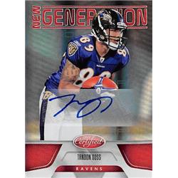 Picture of Autograph Warehouse 377212 Tandon Doss Autographed Football Card - Indiana&#44; Baltimore Ravens 2011 Panini New Generation No.244 Rookie LE 154-250