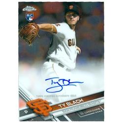377625 Ty Blach Autographed Baseball Card - San Francisco Giants 2017 Topps Chrome No.RATBL Rookie Certified Insert Edition -  Autograph Warehouse