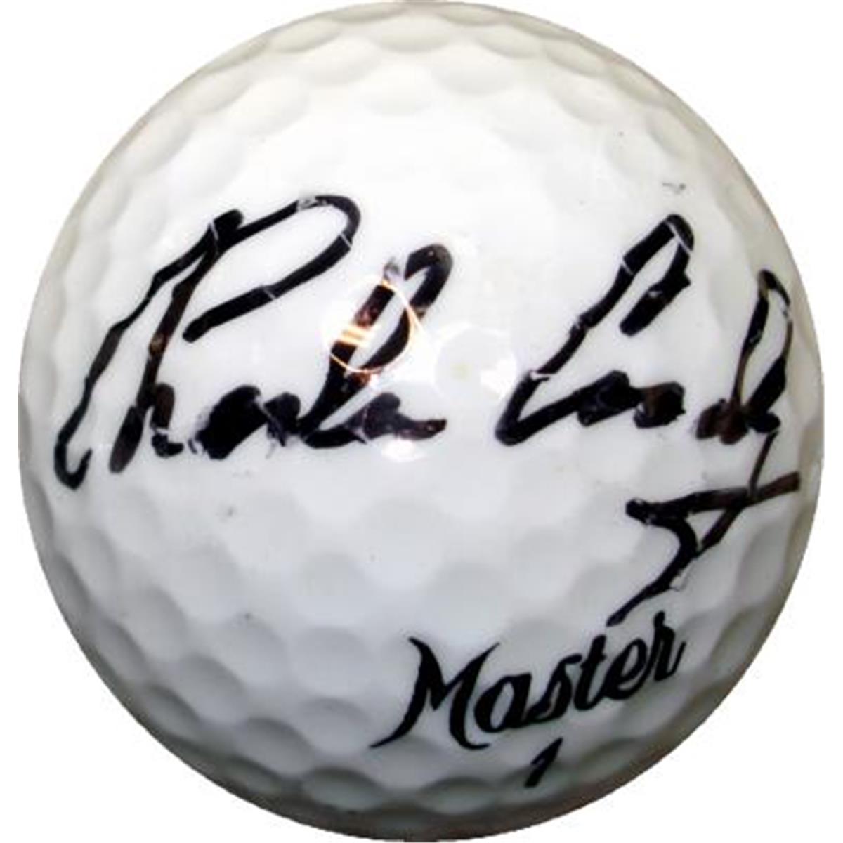 Picture of Autograph Warehouse 388176 Charles Coody Autographed Golf Ball with Display Cube - PGA 1971 Masters Tournement Champion TCU