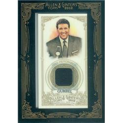 388359 Greg Gumbel Used Worn Relic Patch Trading Card - Broadcaster 2012 Topps Allen & Ginters No.AGRGG