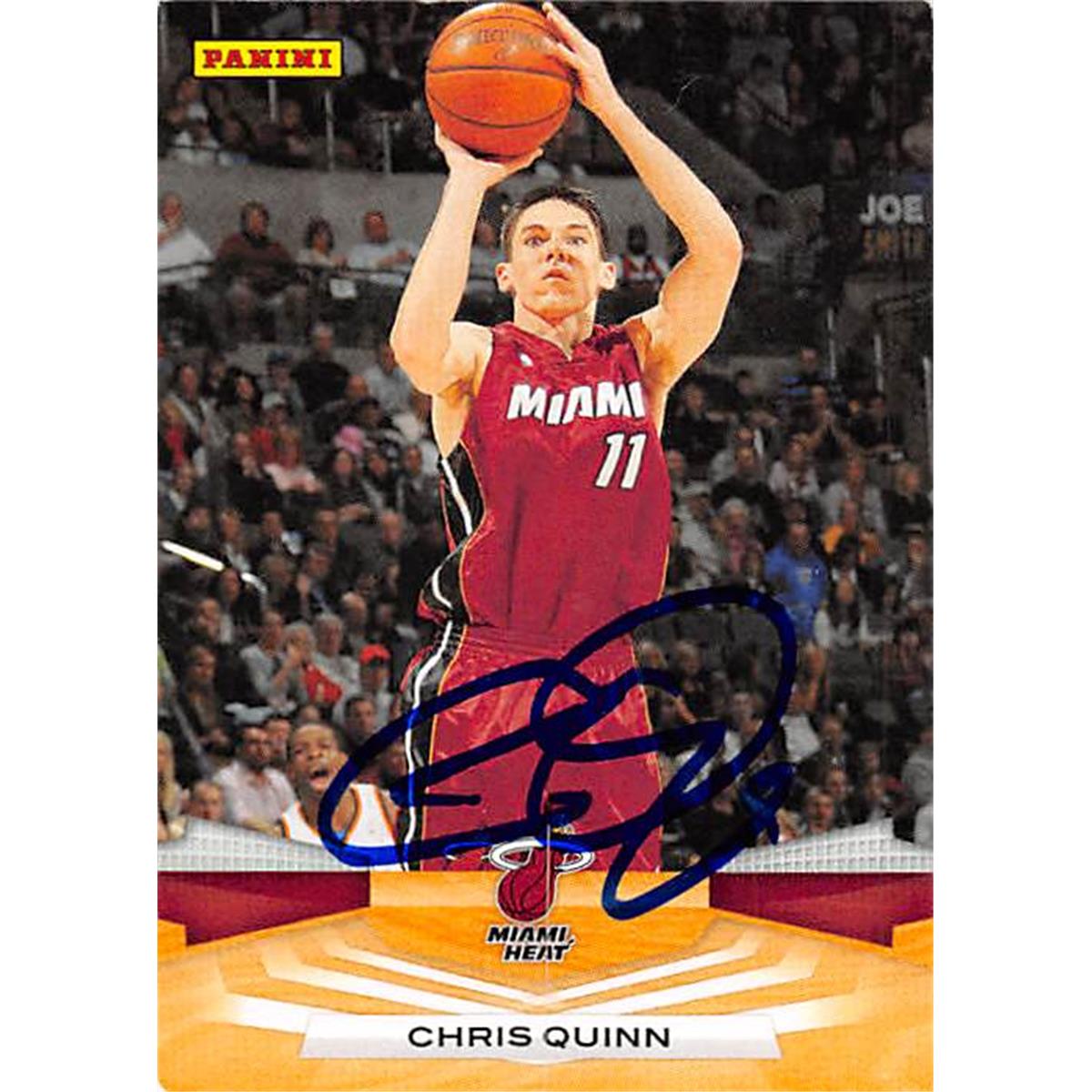 Picture of Autograph Warehouse 388498 Chris Quinn Autographed Basketball Card - Miami Heat 2009 Panini No.125
