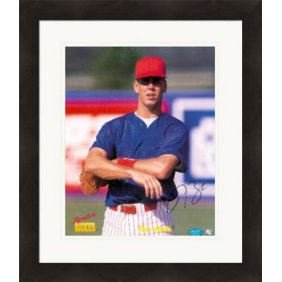 408853 8 x 10 in. Tim Belk Autographed Matted & Framed Photo - Cincinnati Reds -  Autograph Warehouse