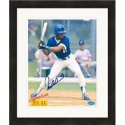 408880 8 x 10 in. Roger Cedeno Autographed Matted & Framed Photo - Los Angeles Dodgers